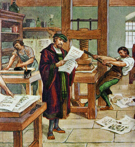 Johannes gutenberg printing press