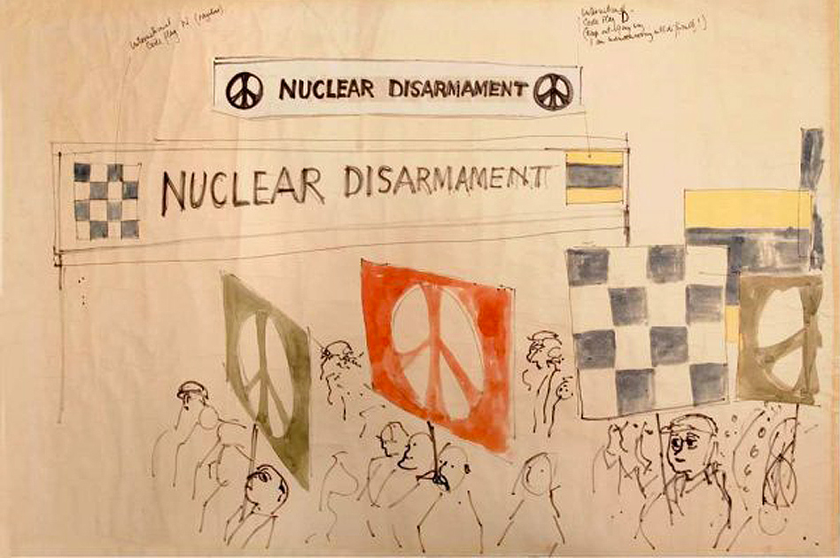 original peace symbol drawing