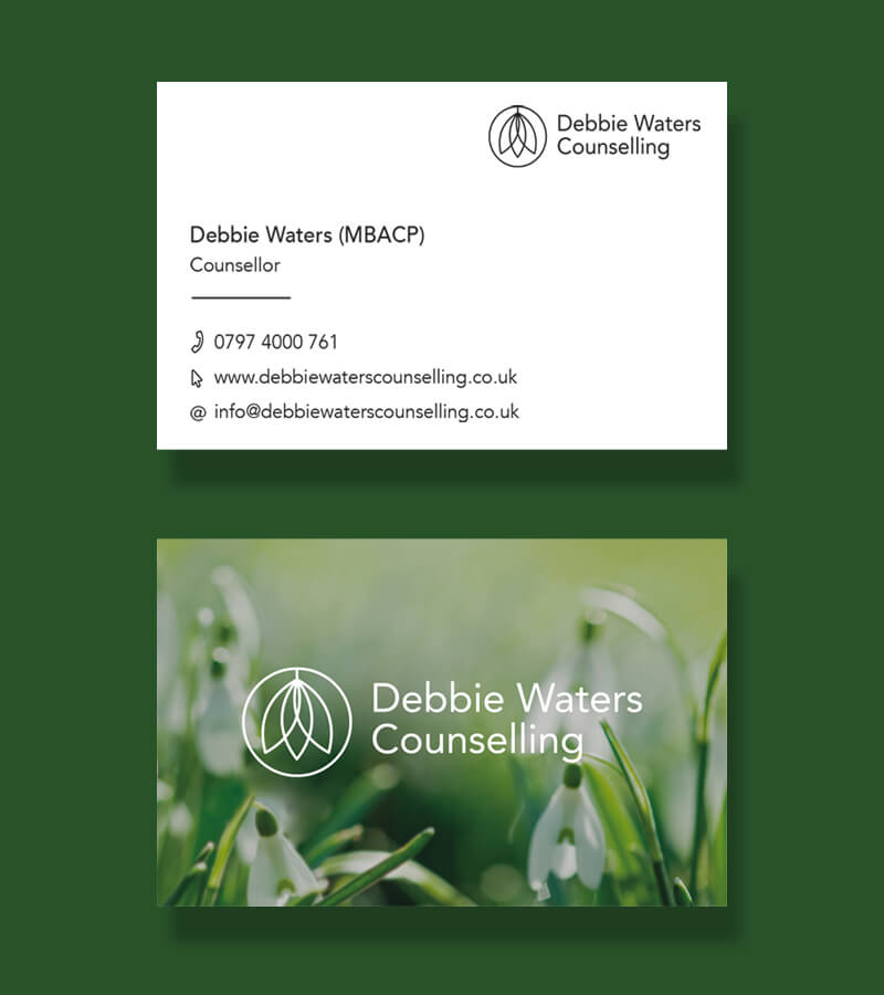 counselling business card design