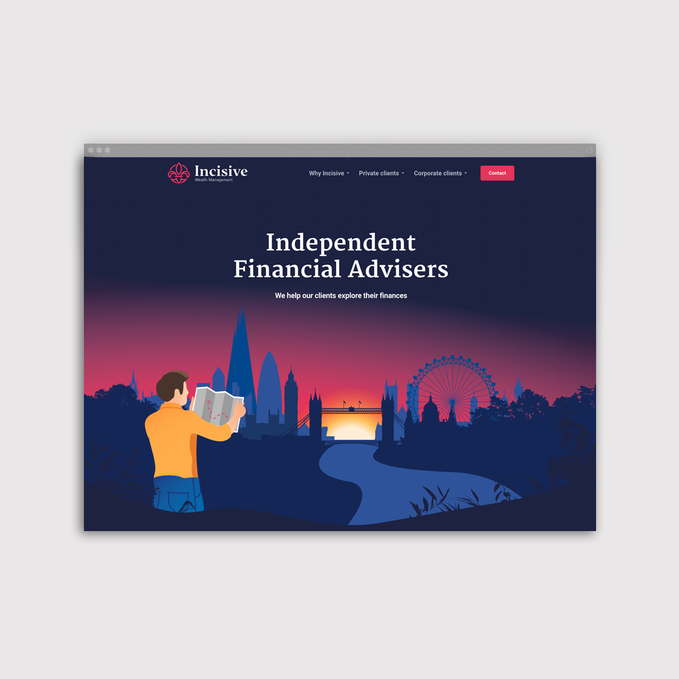 incisive wealth website design
