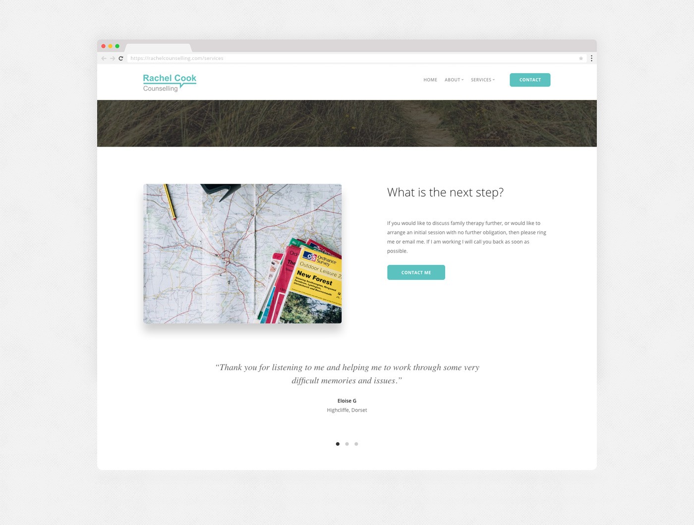 Website design for counsellor