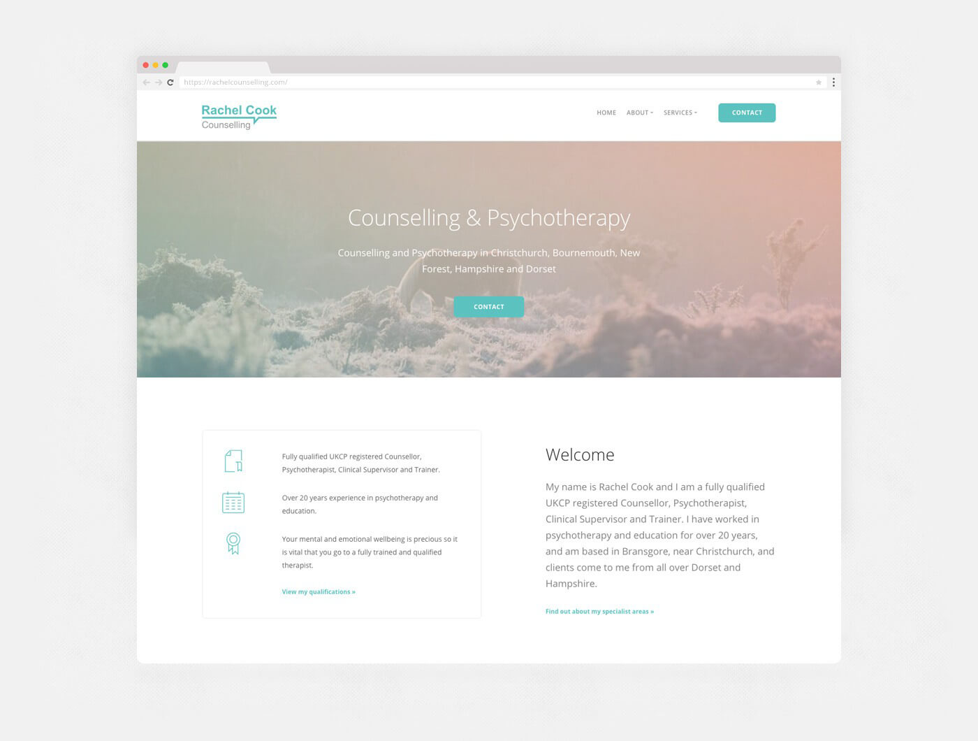 psychotherapy website design