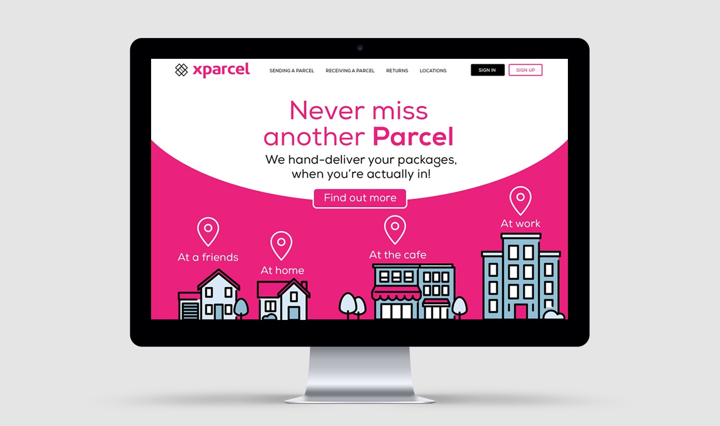 xparcel website design